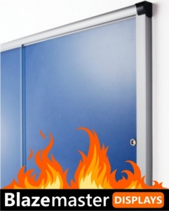 The Blazemaster Glass Sliding Door Notice Board